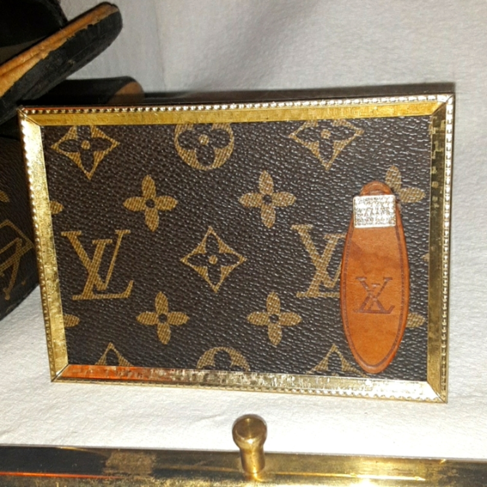 Louis Vuitton Monogram Authentic Upcycled Picture Frame Decor Art Recrafted